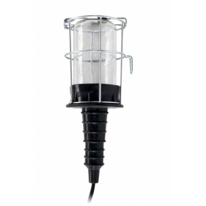Commel - Radionička gumena lampa E27 - L=5m / Sa metalnom zaštitnom korpom