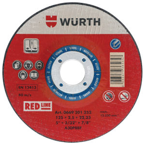 Wurth - Rezna ploča RED LINE - 125x2.5/22,23 / Čelik