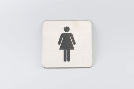 Kvadratna pločica / Simbol za ženski WC