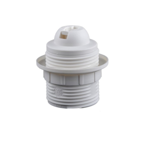 Grlo za luster E27 / Bezvijčano za navoj M10x1 / Belo