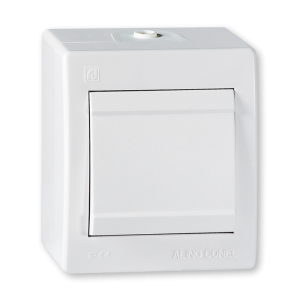 Power - Prekidač naizmenični - IP44 10A 250V - Beli / PVC