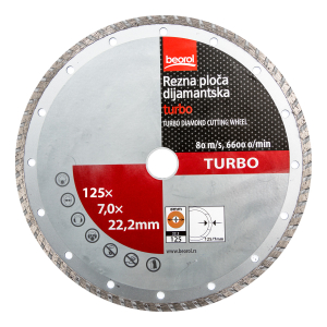 Rezna ploča dijamantska turbo - 125mm