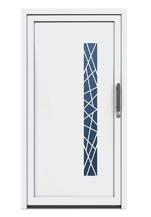 PVC Ulazna vrata Bela PDLX04-BS-SP24X