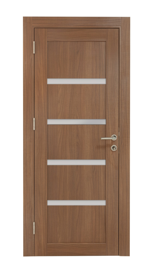 Sobna vrata PREMIUM Orah sa belim staklicima