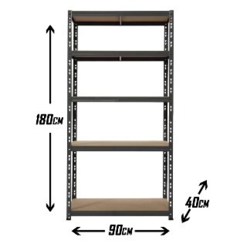 Metalna montažna polica 180x90x40 cm 875kg