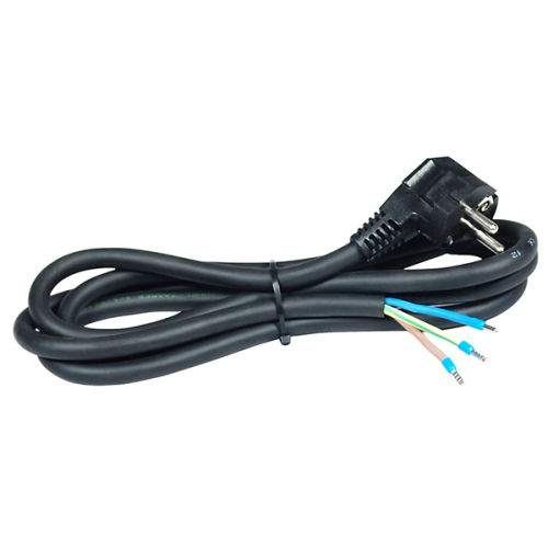 Kabel priključni za štednjak H05RR-F - 3x2.5L=1.5m - 3500W / Crni
