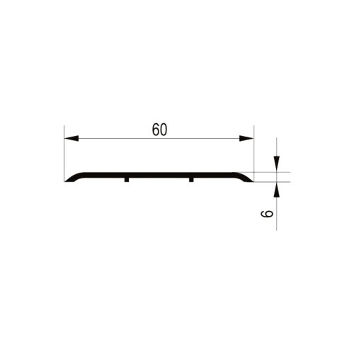 Aluminijumski profil (lajsna) - 6238 / 0.89 / Srebrna