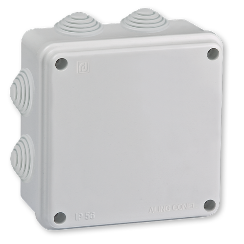 Aling - Razvodna kutija IP56 sa uvodnikom ABS - 100x100x50mm / Siva