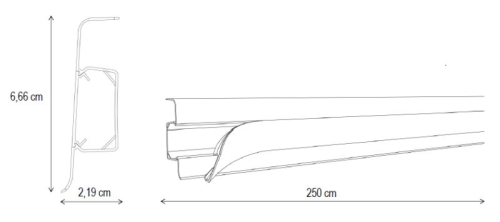 PVC LAJSNA 605 ESQUERO 250 E5  2.5M