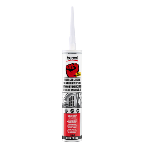 Silikon acetat univerzal - 280ml / Sivi