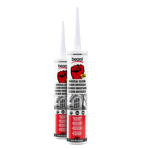 Silikon acetat univerzal - 280ml / Sivi