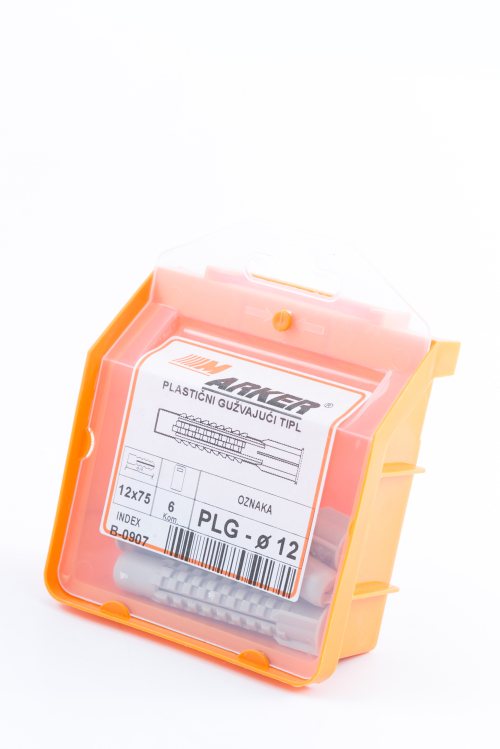 Blister sa plastičnim tiplovima / Gužvajući / B - PLG FI 12x75 / 6kom - M