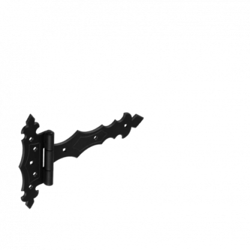 Dekorativna šarka kapije - 200x45x90x3,0mm / Crna