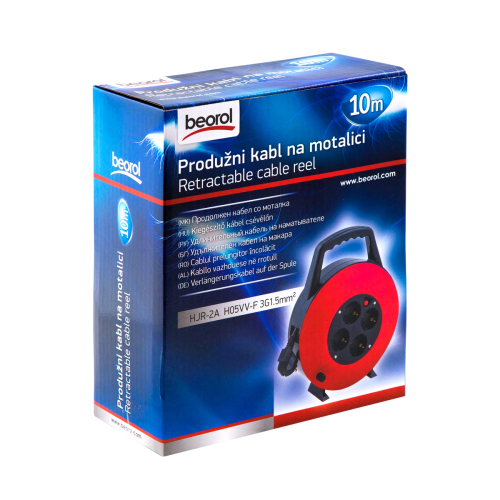 Produžni kabel na motalici - 10m