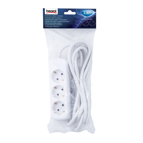 Produžni kabel / 3 utičnice - 1.4m