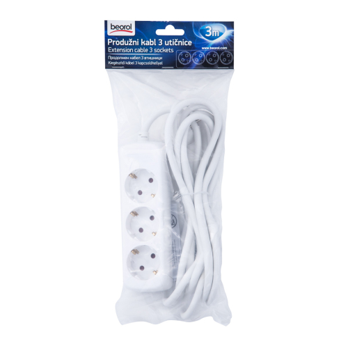 Produžni kabel / 3 utičnice - 3m