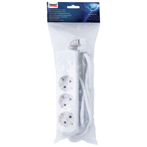 Produžni kabel / 3 utičnice - 5m