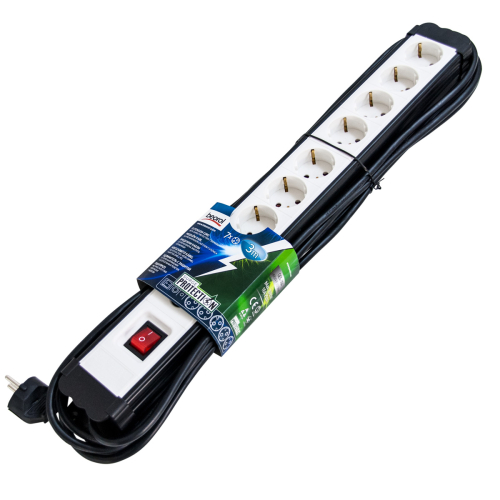 Produžni kabel sa prenaponskom zaštitom / 7 utičnica - 3m