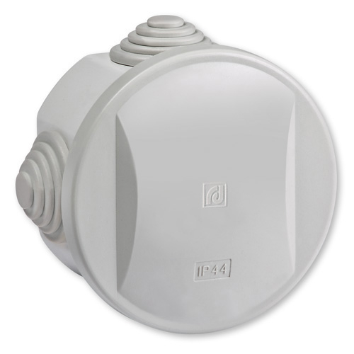 Aling - Razvodna kutija sa 4 uvoda na zid - fi65x35 IP44 / Siva