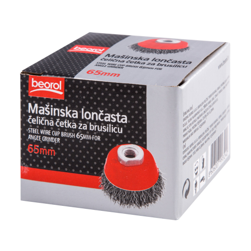 Mašinska čelična četka lončasta za brusilicu - ø65mm