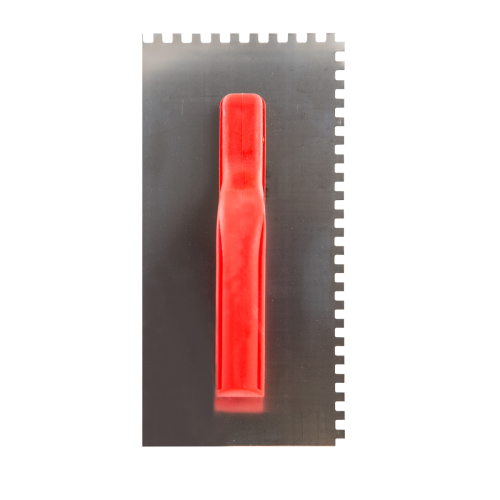 Gleterica Inox nazubljena - 6x6mm / PVC ručka