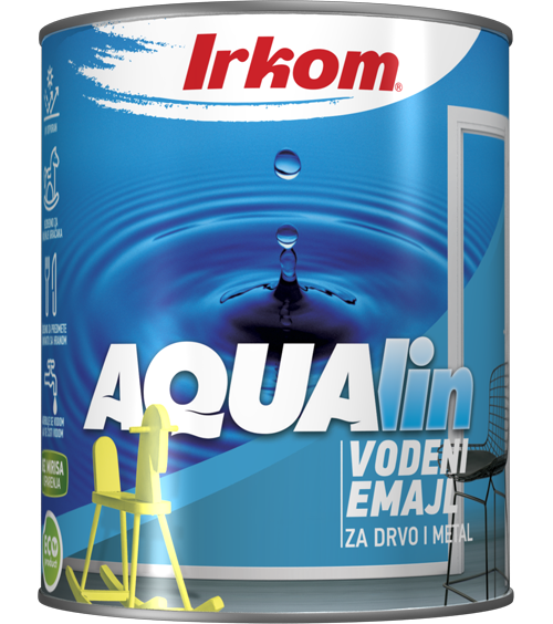 Aqualin - VODENI EMAJL ZA DRVO I METAL - 700ml