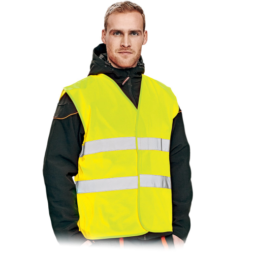 Prsluk LYNX signalni fluo žuti sa reflektivnim trakama