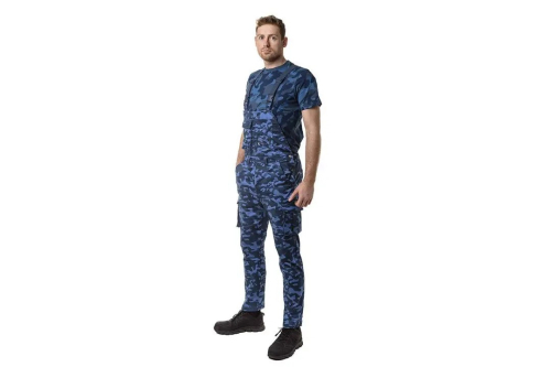 NEO – Radne pantalone sa tregerima Camo mornarska