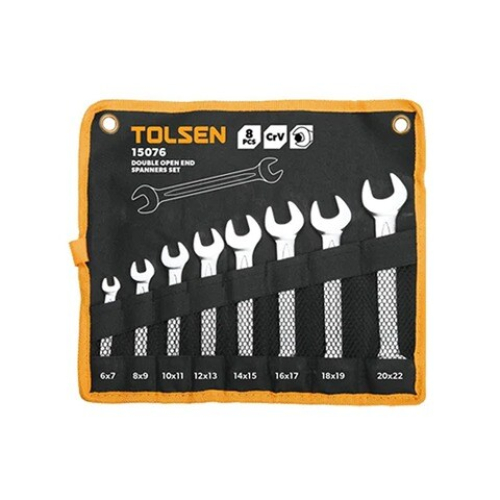 Tolsen - 8-delni set viljuškastih ključeva 6-22mm