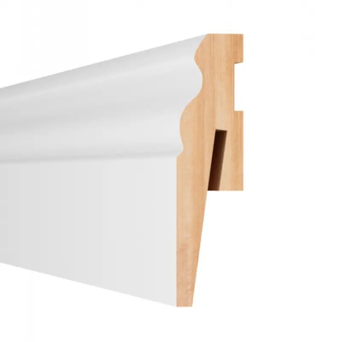 MDF lajsna PAINT IT 2,42m BELA 6cm 0601