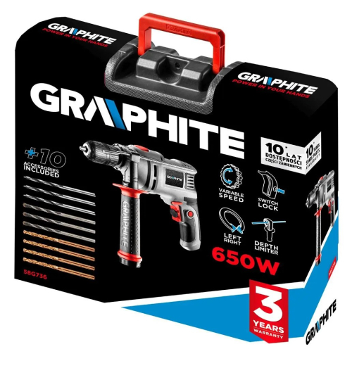 Graphite -Bušilica udarna 650W