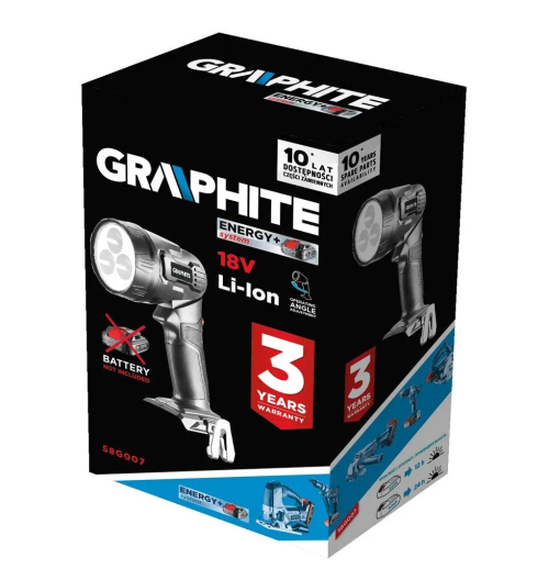 Graphite -Aku baterijska lampa