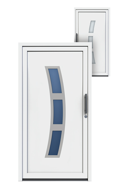 PVC Ulazna vrata  Bela PX01-BS-SPI24X