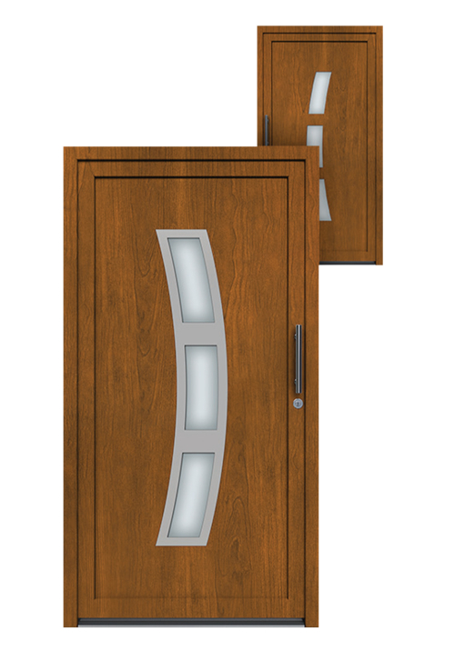 PVC Ulazna vrata Zlatni hrast HX01-ZH-SSI24X