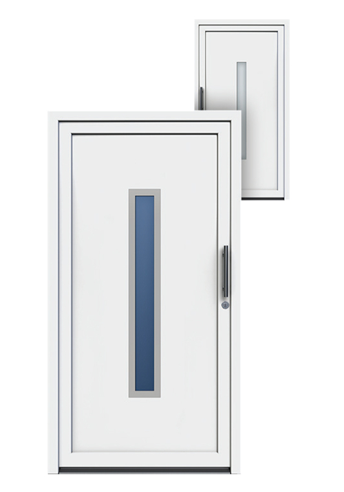 PVC Ulazna vrata  Bela PX27-BS-SPI24X