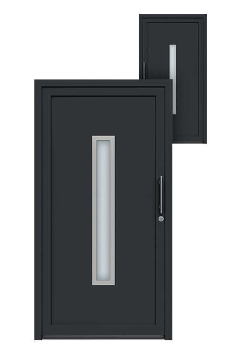 PVC Ulazna vrata Antracit HX27-ZA-SSI24X