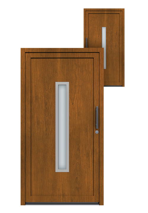 PVC Ulazna vrata Zlatni hrast HX27-ZH-SSI24X